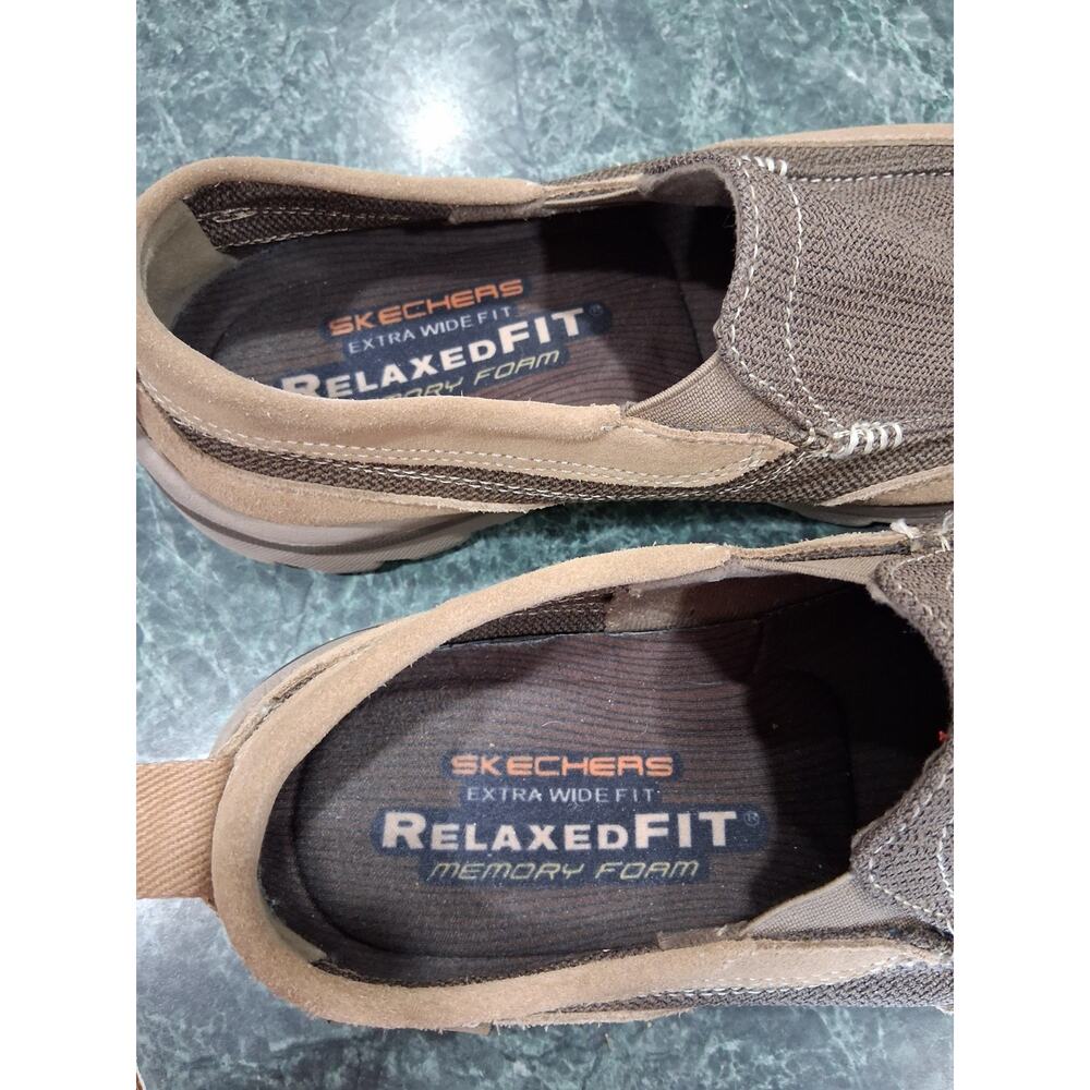 Skechers Relaxed Fit Superior Milford SN64365 Slip-on Loafer Shoes Mens 9 EEE - Picture 6 of 13
